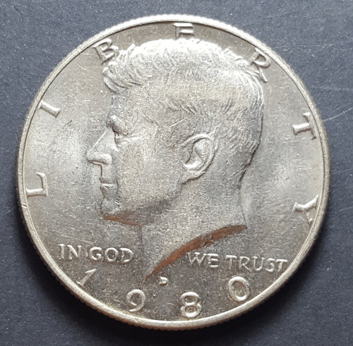 Moneda Usa 50 Centavos Kennedy 1980 D