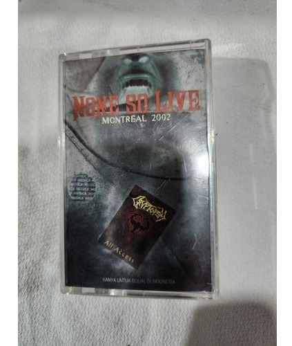 Cryptpsy - None So Live Montreal 2002 - Cassette Nuevo