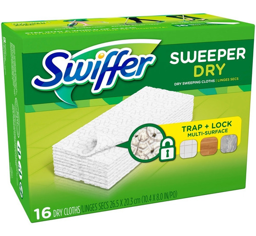 Swiffer Recambios Paños Trapeado En Seco Sin Perfume 16 Pz