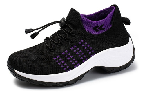 Zapatos Deportivos Flexi Tenis Panam Mujer Negros Comodas