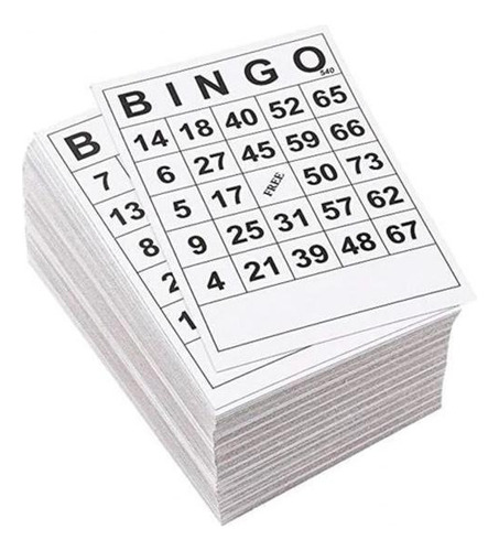 3 X 60 Cartones De Bingo Grandes Para Adultos Y Niños De 0