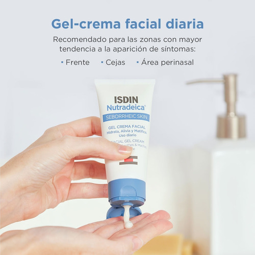 Nutradeica Gel-crema Facial Para Piel Seborreica Isdin X50ml Momento De Aplicación Día/noche Tipo De Piel Seborreica
