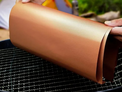 Manta Esteira Teflon Antiaderente Grelha Churrasco Bronze