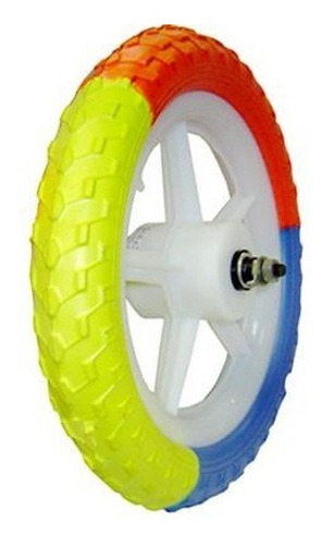  Roda Rodinha Dianteira Nylon Aro 12 Com Pneu Em Eva.