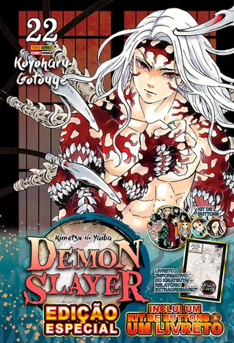 Demon Slayer - Kimetsu No Yaiba Vol. 22 - Edição Especial, De Koyoharu Gotouge., Vol. 22. Editora Panini, Capa Mole, Edição 1 Em Português, 2023