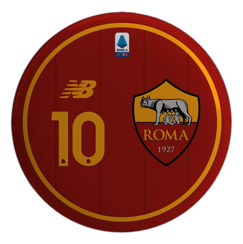 Time De Futebol De Botão Roma Uniforme 1