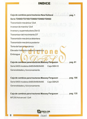 Manual De Caja De Cambio Tractor New Holland Massey Ferguson
