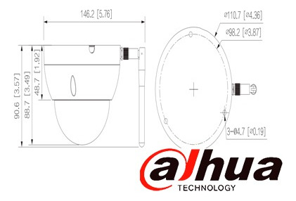 Dahua Ipc-hdbw1430de-sw Camara Ip Domo 4mp Wifi Smd Microsd