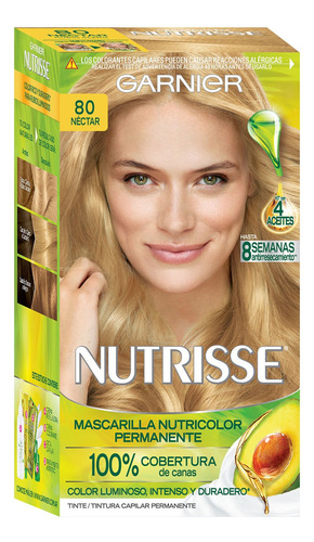 Kit Completo De Coloración Permanente Nutrisse Clásico X45 G