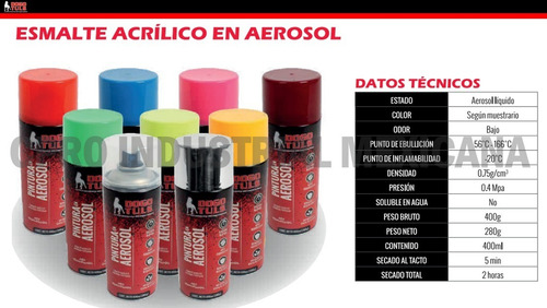 6 Pinturas Color Blanco Mate 400mp P