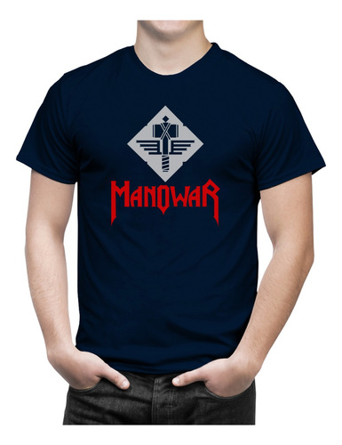 Camiseta Masculina Banda Manowar Heavy Metal Musica Rock 3