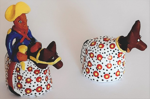 Imagem 4 de 6 de Miniatura - Boi Bumbá 2 Peças - Artesanato Caruaru