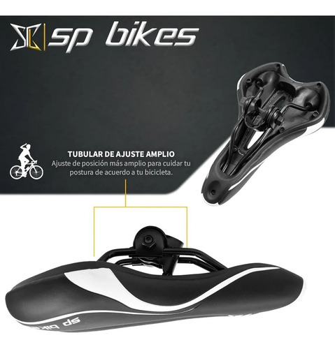 Asiento Para Bicicleta Negro Ciudad Con Reflejante Vazher