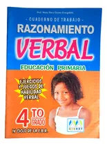 Comprar Razonamiento Verbal 4to Grado Primaria Editorial Mirbet 
