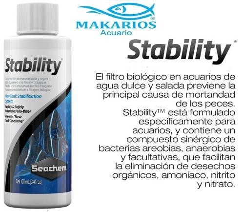 Seachem Stability 50ml Activador Biológico Ciclado Acuario