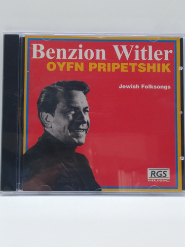 Benzion Witler Oyfn Pripetshik Jewish Folksongs Cd Nuevo