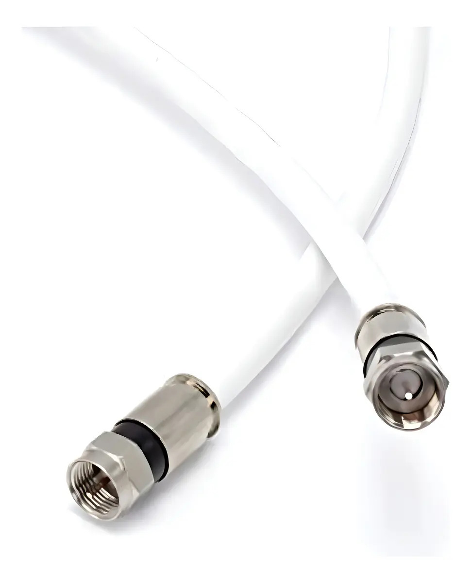 Cabo Coaxial Branco The Cimple Co para Áudio e Vídeo