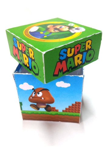 Mario Bros Y Amigos Dulceros Cajitas Mesa De Postres (20pz)