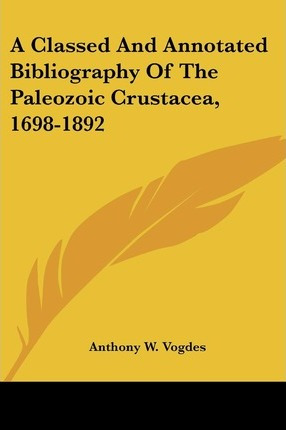 Libro A Classed And Annotated Bibliography Of The Paleozo...