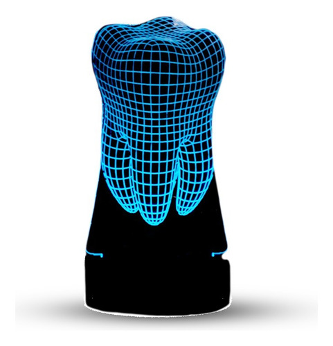 Lampara Led 3d Diente | Regalo Dentista