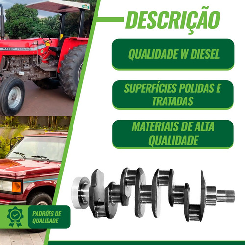Virabrequim Motor Perkins Maxion 4236 S4 Q20b 4 Cilindros