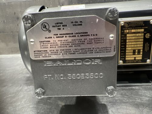 Baldor Motor Cat No. Cm7037t 2hp 208-230/460v 1725rpm 14 Bbf