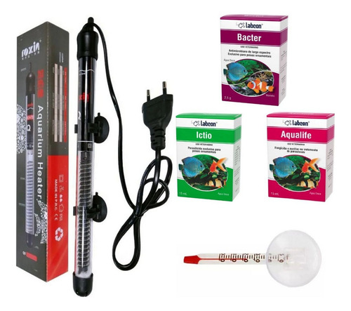 Termostato Roxin Q3 100w 110v + Kit Tratamento + Termometro