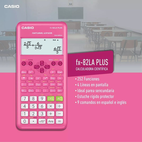 Calculadora Científica Casio 252 Funciones Fx-82esplus-2pkwd