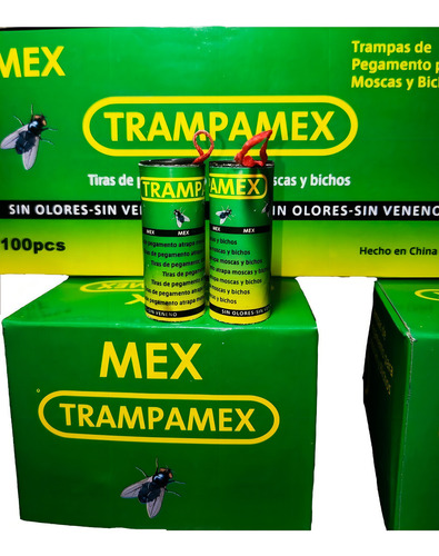 100 Trampas De Pegamento Para Moscas Pegamoscas Atrapamosca