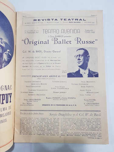 Imagen 4 de 10 de Antiguos Y Raros Programas De Teatro 1930 1940 Mag 58956