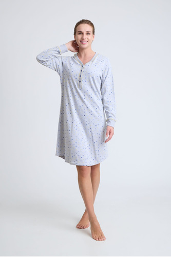 Beckil Cod 708 Camisola Dormir Algodón Gamuza Estampado 