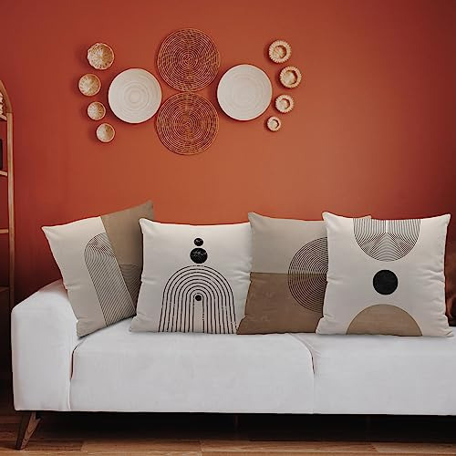 Juego De 4 Fundas De Almohada Reversibles Bohemias