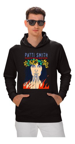 Sudadera Adulto Patti Smith  Con Capucha Rock Psicodelico