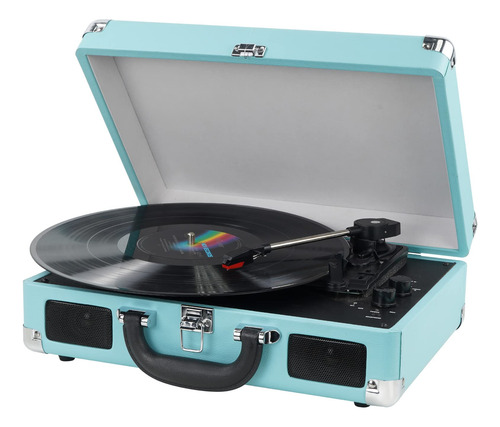 Tocadiscos Bluetooth Vintage Pack: Porttil, 3 Velocidades