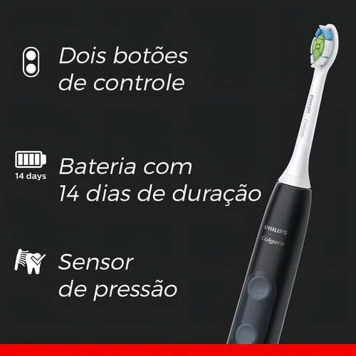 Cepillo de dientes eléctrico sónico Philips Colgate Sonic SonicPro 50 blanco/negro 127V -