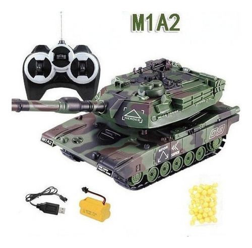 Heavy Scale 1:32 Rc Battle Tank Modelo De Coche De Juguete I