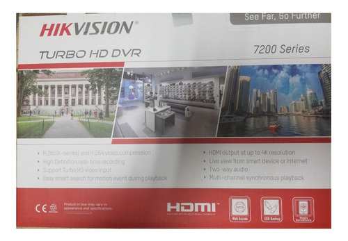 Dvr Hikvision 16 Canales Ds-7216hghi-k1 1080p Lite H265+