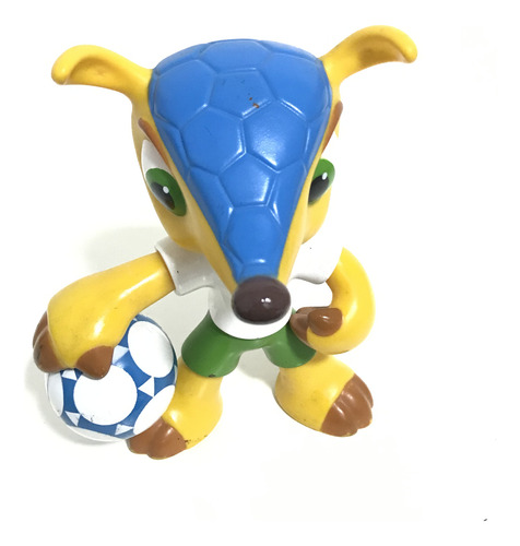 Mascote Fuleco De Vinil Copa Do Mundo 2014 12cm (Usado)