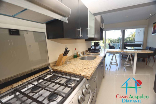 Imagen 14 de 30 de Cad Pacífico Diamante Vela 102. Terraza Con Vistas A Los Jardines Y Albercas