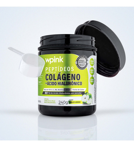 Colágeno Maçã Verde Pó 240g - Wpink Colageno Wepink Virginia