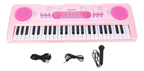 Teclado De Piano Para Niños De 49 Teclas, 100 Ritmos Y Tonos