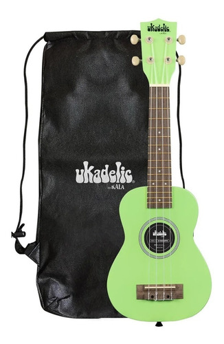 Ukulele Ukelele Kala Ukadelic Soprano Uk-grasshopper Funda 