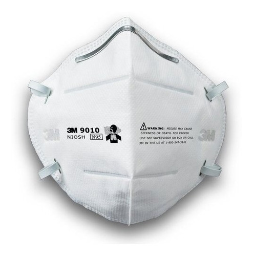 Tapabocas 3m 9010 Color Blanco