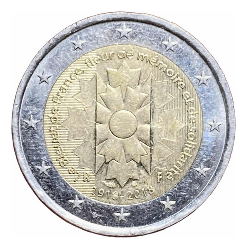 Moneda 2 Euros Francia 2018 100 Aniv. Fin Primera Guerra