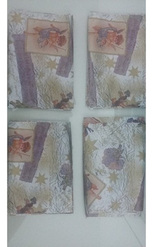 Saquinhos 10cm X 14cm Para Presente Natal Anjo Serafim Sino