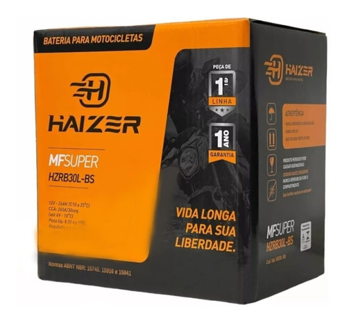 Bateria Haizer Road King Harley Hzrb30l Bs = Ytx30l-bs Ma30d