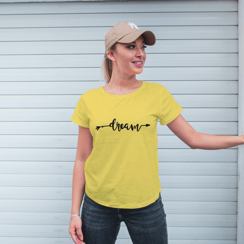 Imagen 3 de 4 de Camiseta Mujer Blusa Estampada Amor Esperanza Soñar Creer