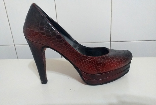 Zapatos De Fiesta Stilletos Mujer ,rojos Con Plataforma