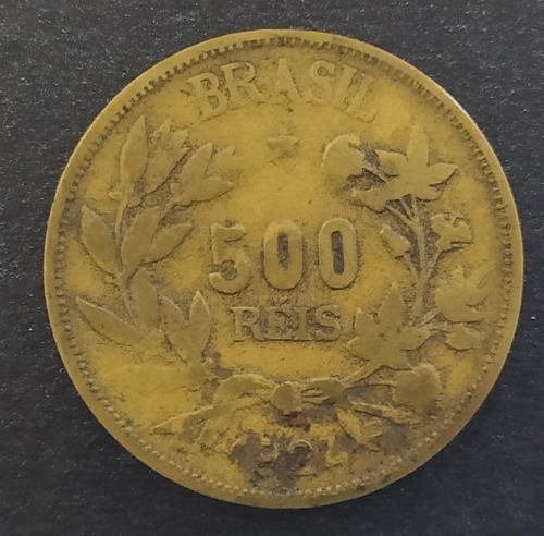Moeda 500 Réis 1924 Brasil