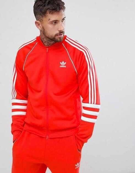 chamarra adidas roja